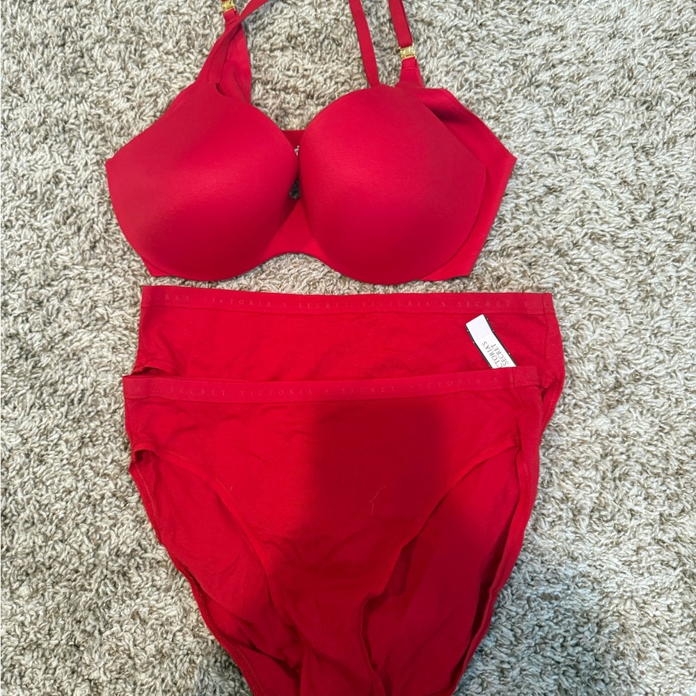 Victoria's Secret Red Lingerie Set